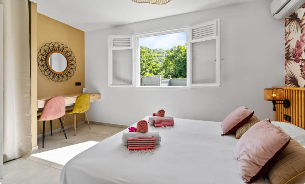 Location villa martinique 8 personnes  - chambre 1 bureau